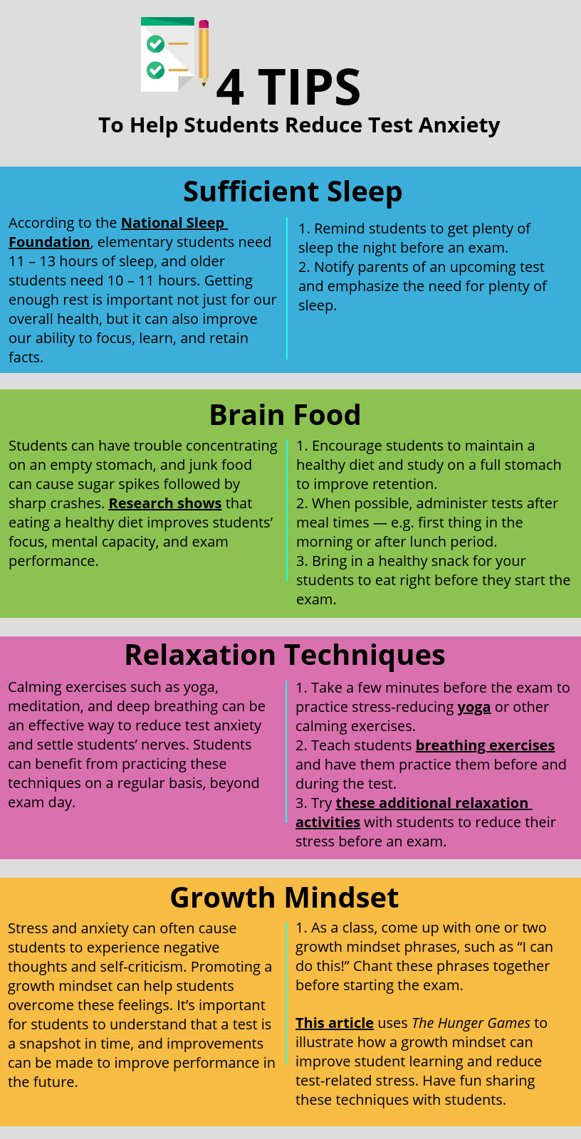 4 Tips for Reducing Test Anxiety in Middle School Students