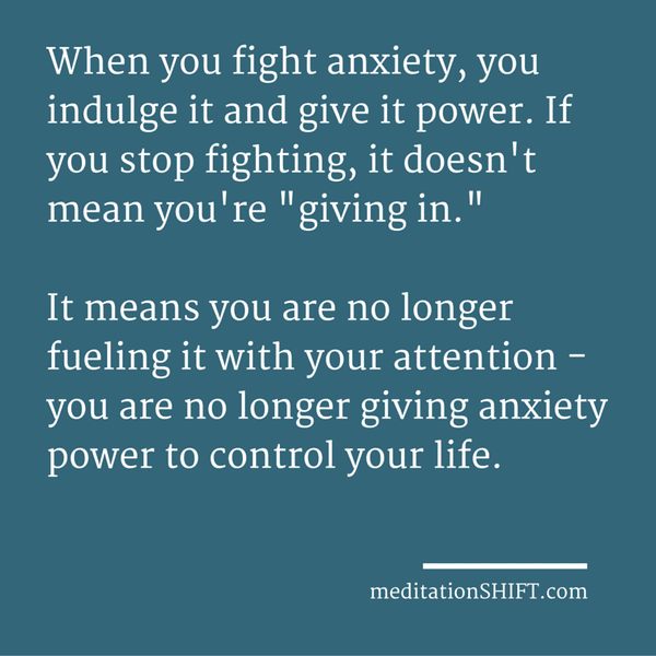 Can meditating help me overcome anxiety?  Mindful stuff.  Medium