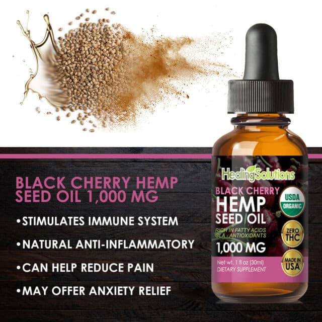 CHERRY Hemp Oil Drops for Pain Relief, Stress, Anxiety, Sleep, Keto ...