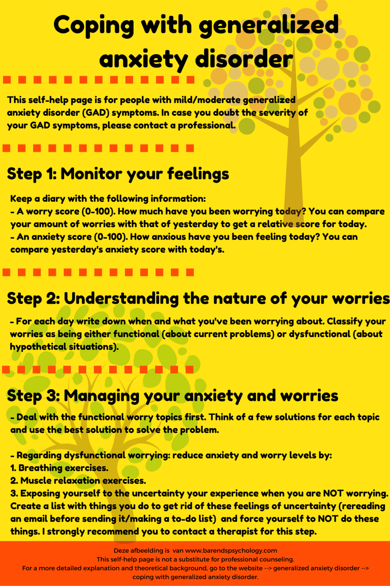 Coping with generalized anxiety disorder in 4 easy steps.