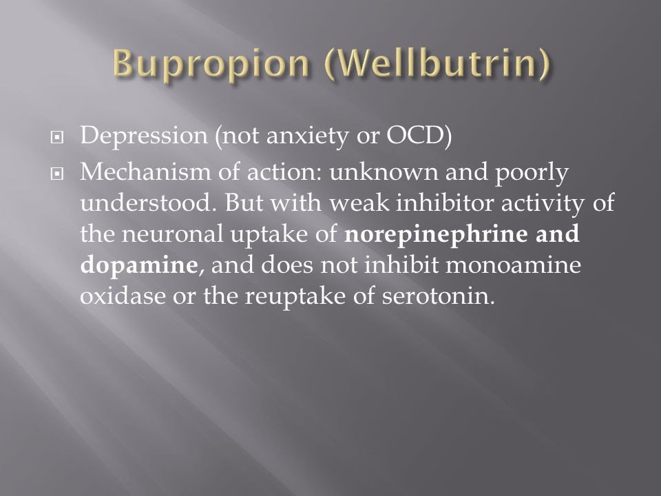 Does Wellbutrin Help With Anxiety
