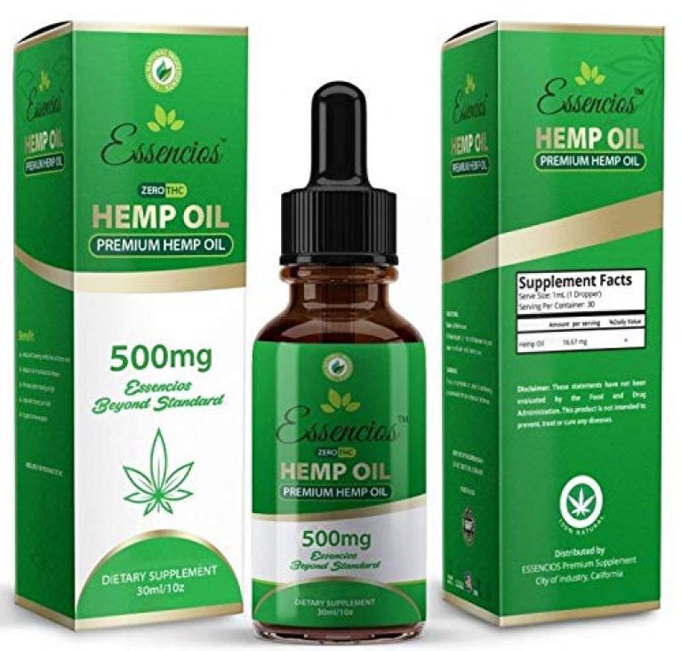 Hemp Oil for Pain Relief, 500mg Hemp Extract, Anxiety ...