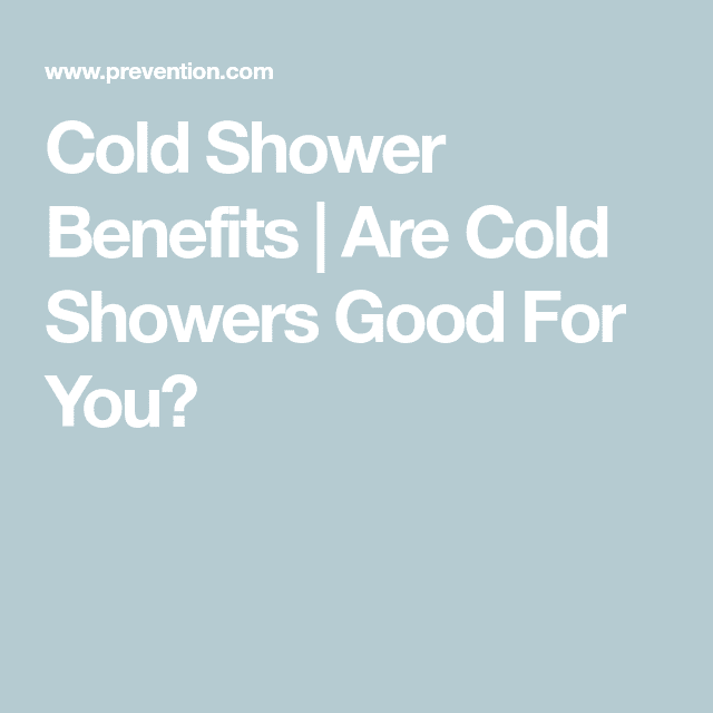 Heres What Taking a Cold Shower Does to Your Body, According to ...
