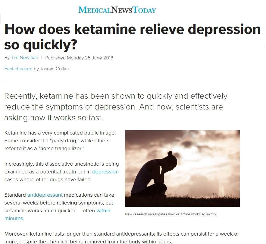 How Ketamine Helps Relieve Depression Symptoms Quickly