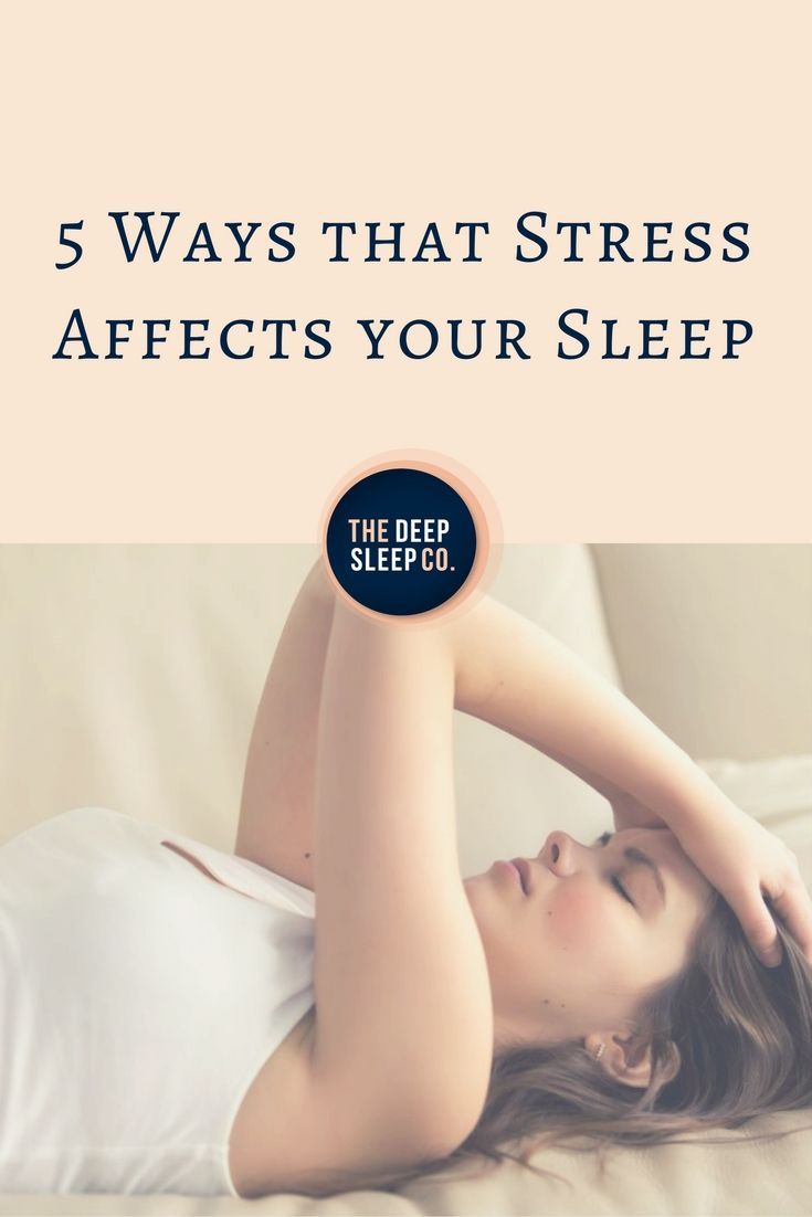 How stress affects your sleep