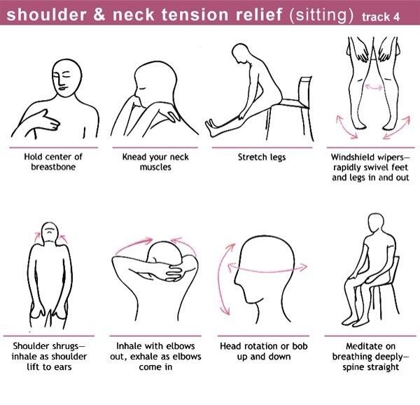 How to relieve shoulder and neck tension when you