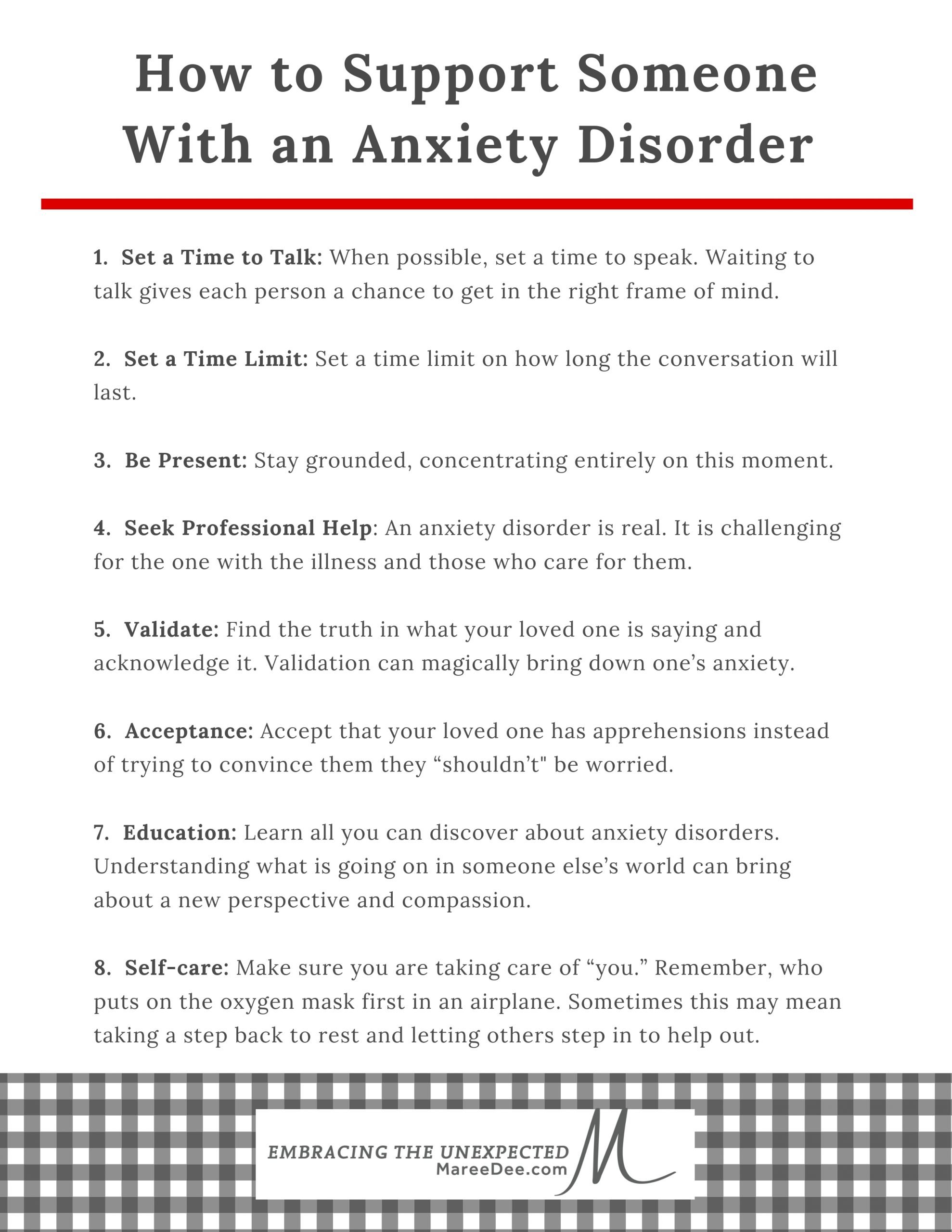 How to Support Someone With an Anxiety Disorder