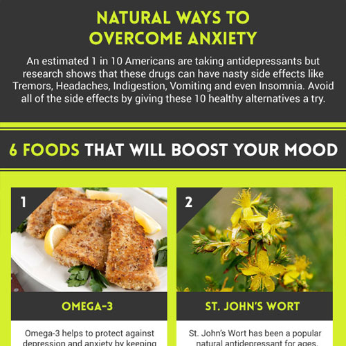 Infographic: 10 Natural Ways To Overcome Anxiety