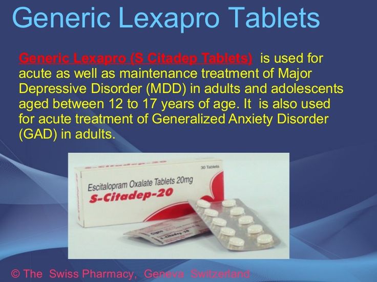 Lexapro Anti Anxiety Medicine