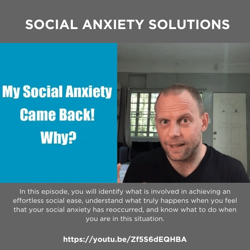 My Social Anxiety Came Back! Why?