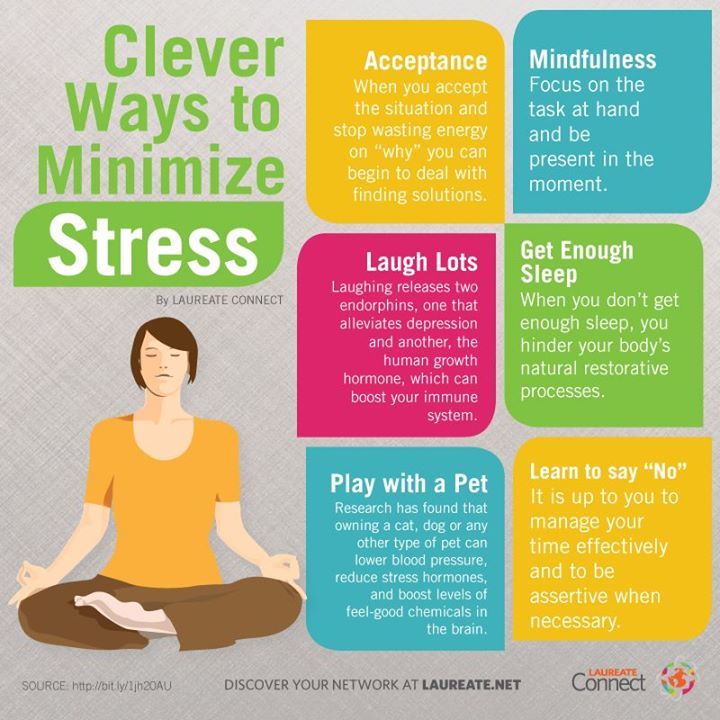 Psychology Infographic : Here are 6 clever ways to minimize stress ...
