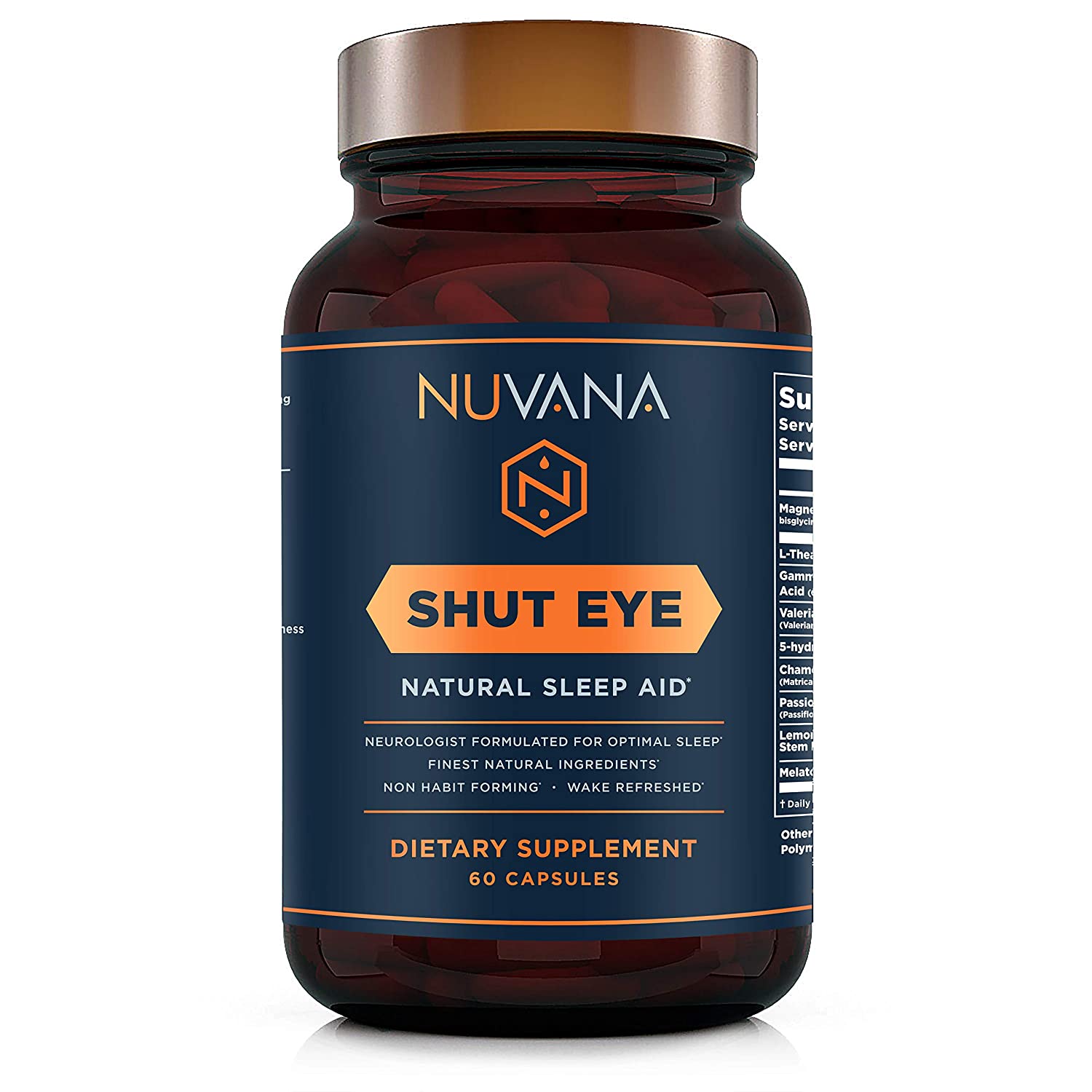 Shut Eye Sleep Aid Natural Herbal Sleep Supplement Made With Valerian ...