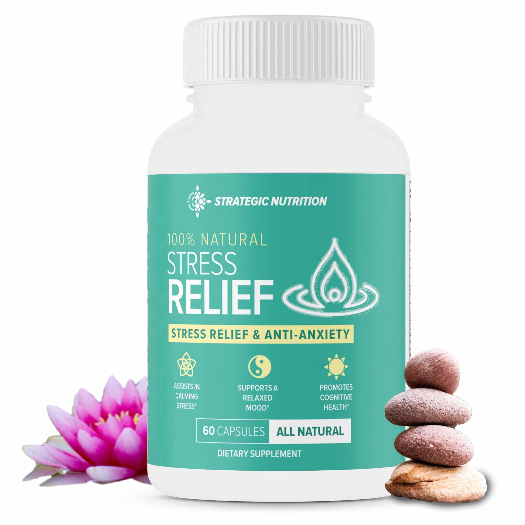 Stress Relief Supplement Stress Support, Anti Anxiety Supplement  60 ...