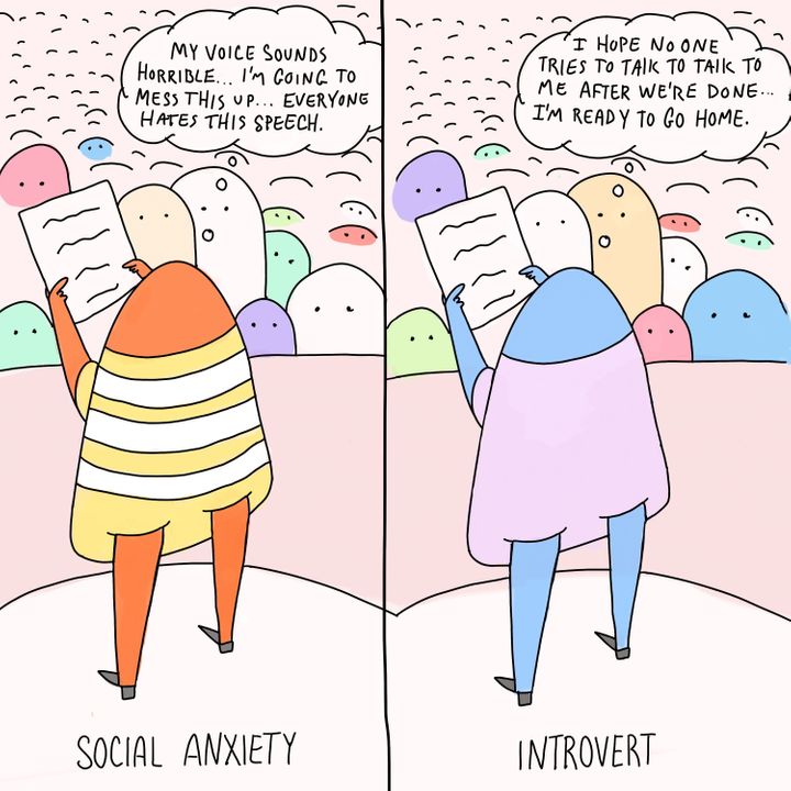 The Difference Between Social Anxiety And Introversion, In ...