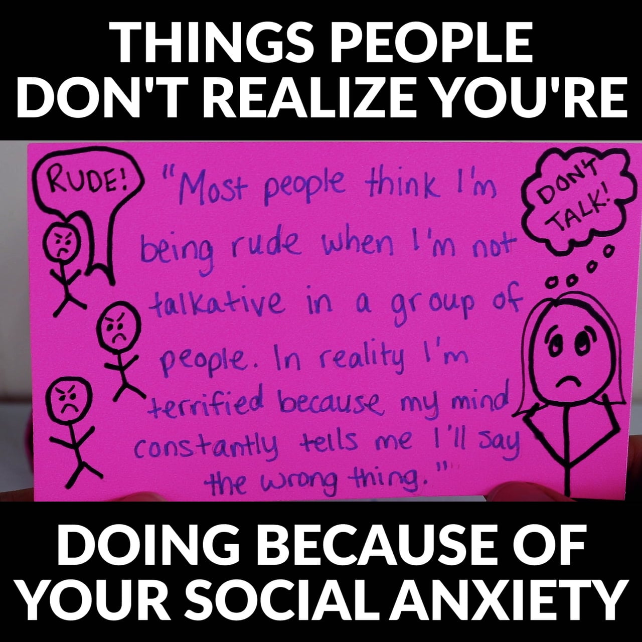 Things People Donât Realize Youâre Doing Because of Your Social Anxiety ...