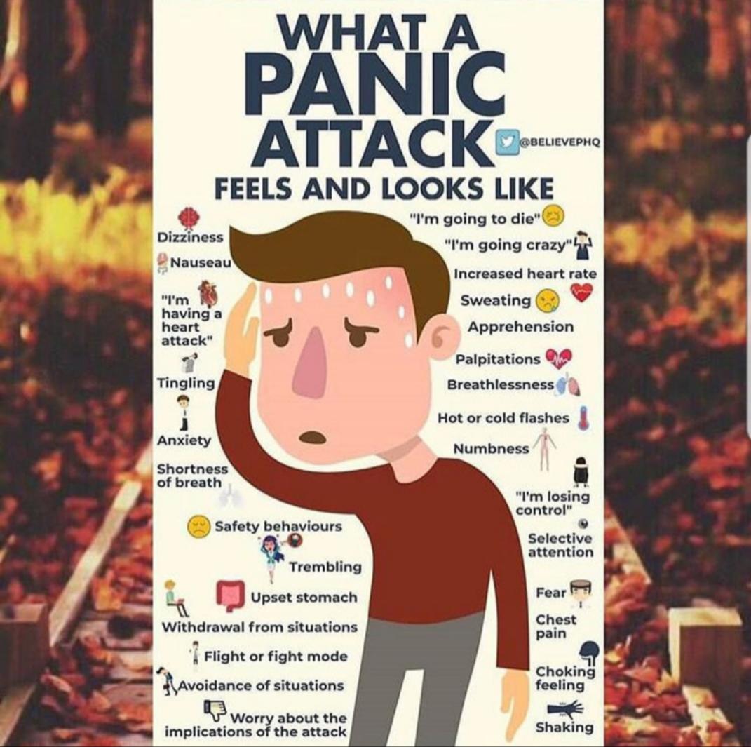 What a panic attack feels and looks like : coolguides
